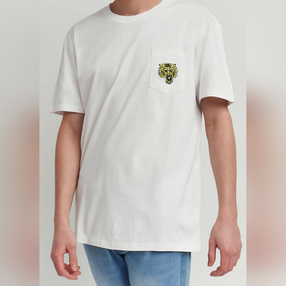 Reason Pave Your Own Path Graphic Short Sleeve White Tee Medium NWT BA-2722